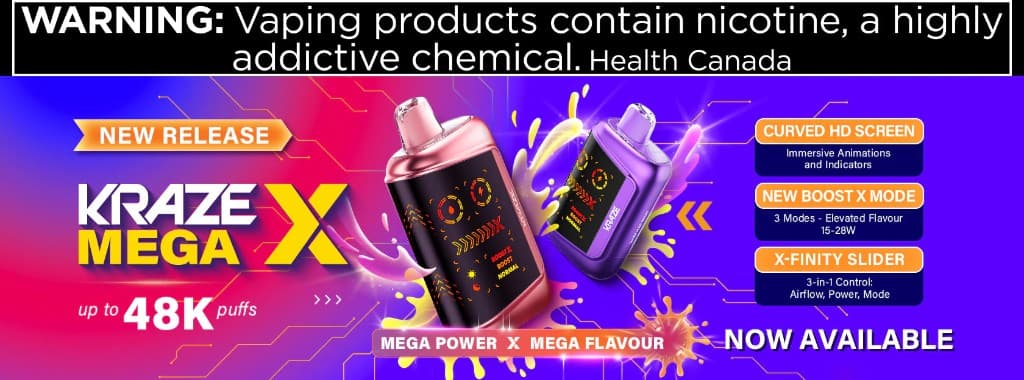 Kraze Mega X โ new release, up to 48K puffs
